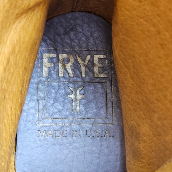 FRYE Women's Leather Sabrina Lace Up Ankle Boots Gray Size 6 Vibram Roccia SCUFF - Picture 9 of 15